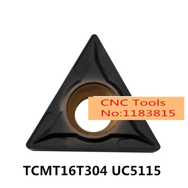 Твердосплавные пластины для токарного станка TCMT16T304 UC5115 TCMT16T308 TCMT 16T304 16T308 10