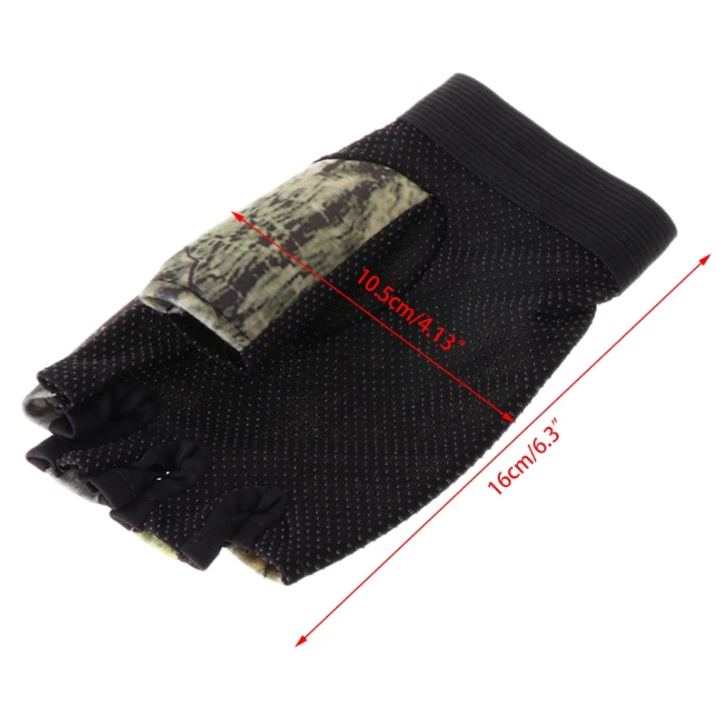 

1Pair Fingerless Anti-slip Non-Slip Cycling Hunting Fishing Gloves Outdoor Sport D0AE