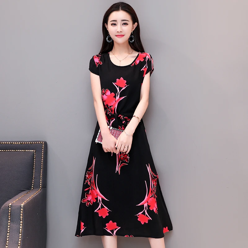 Женское пляжное платье с цветочным принтом Новое поступление женское коротким