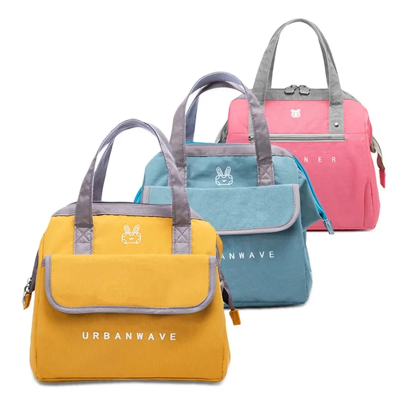 

Portable Lunch Bag New Thermal Insulated Lunch Box Tote Cooler Bag Bento Pouch Lunch Container School Food Storage Bags