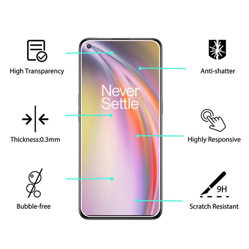 

2PCS 9H tempered glass For OnePlus Nord CE 5G screen protector protective guard film front glass on OnePlus Nord CE 5G pelicula
