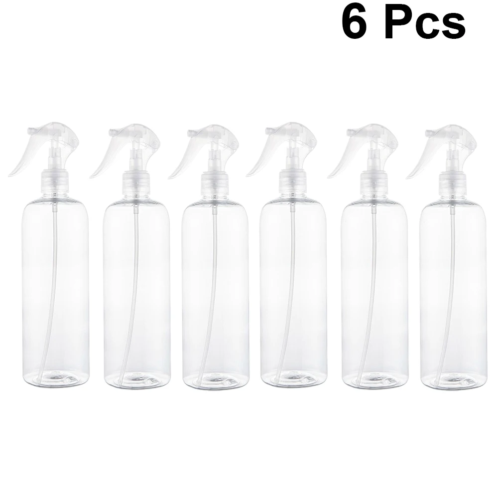 Пластиковая пустая аэрозольная бутылка 6 шт. 500 мл прозрачная многоразовая цветы