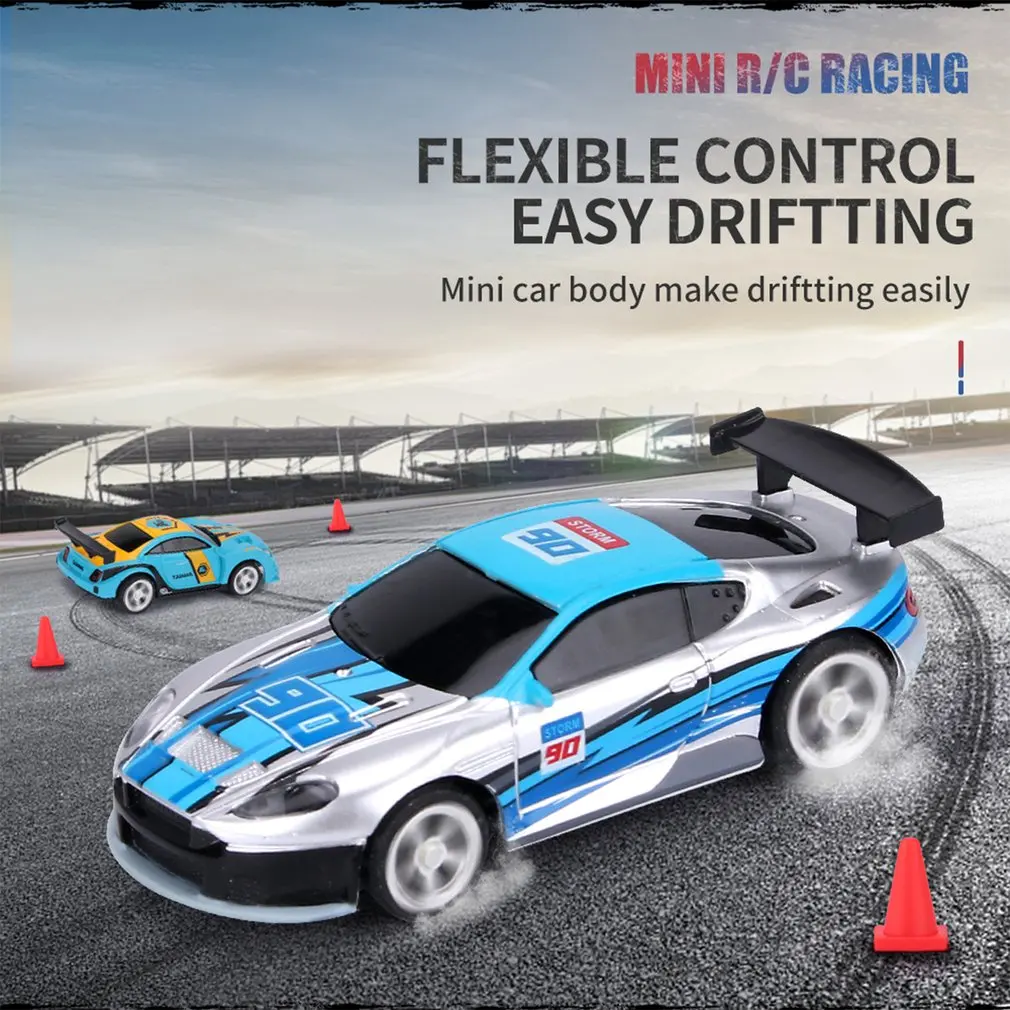 

HOT 1:58 Mini RC Remote Control Racing Car with Light 2 Mode APP Control Chargable Multiplayer Together Vehicle Cola Can Box