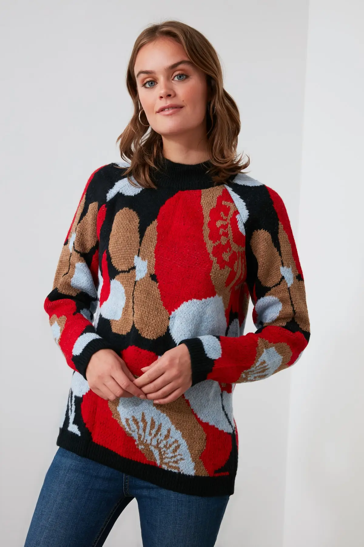 

Trendyol Jacquard Knitwear Sweater TWOAW21KZ2225