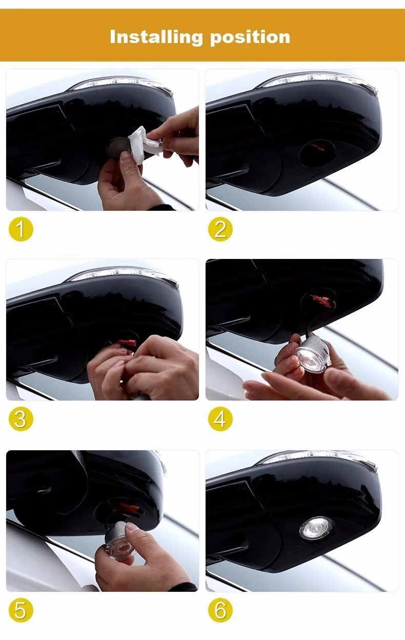 Светильник указатель поворота для зеркала заднего вида светодиодсветодиодный