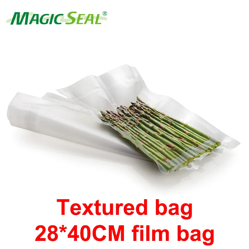 

MAGIC SEAL 100PCS/LOT Kitchen Food Vacuum Sealer Bag For Food Vacuum Sealer Packing Machine Food Storage Bag 28*40CM