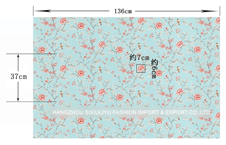 

Printed silk satin 140 cm wide 40 mm / 35% silk + 65% wool material for sewing party dresses