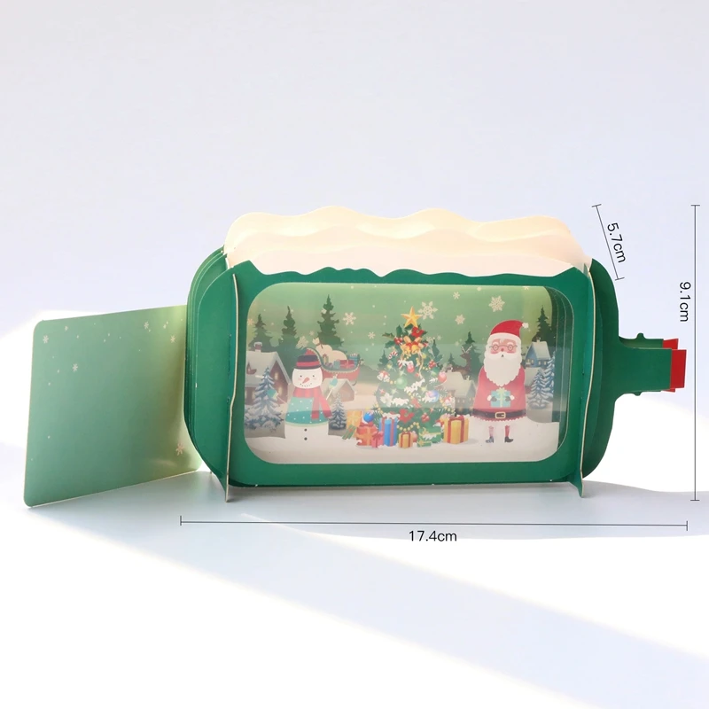 3D всплывающие вечерние открытки на день рождения приглашения Рождество День