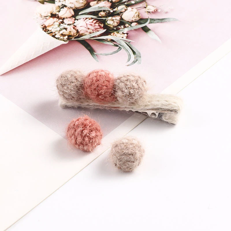 5 шт. 15 мм поделки своими руками помпон шариковые принадлежности для волос