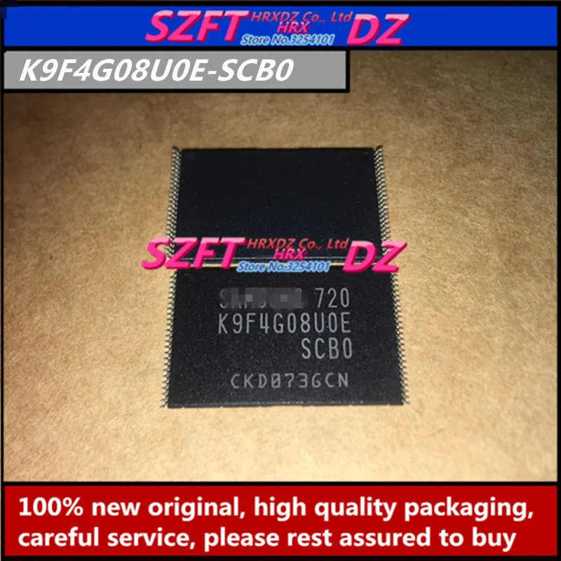 SZFTHRXDZ 100% Новый оригинальный 2 шт 5 K9F4G08U0E SCB0 TSOP48|Соединители| |