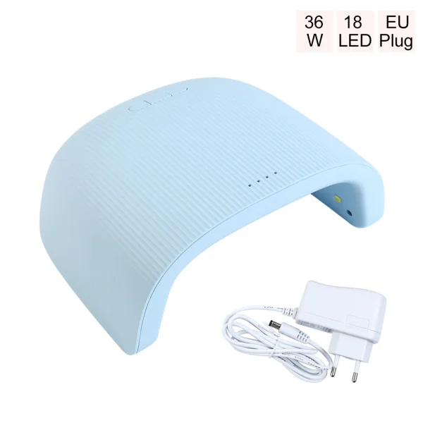 LSQ Blue 36W УФ-лампы для ногтей сушилка с 18 светодиодный 30/60/90s таймер отверждения все Гель-лак для ногтей маникюр Смарт Сенсор милые костюмы с бисером и оборками розового инструменты для ламп LA1504 - Цвет: LSQ Blue