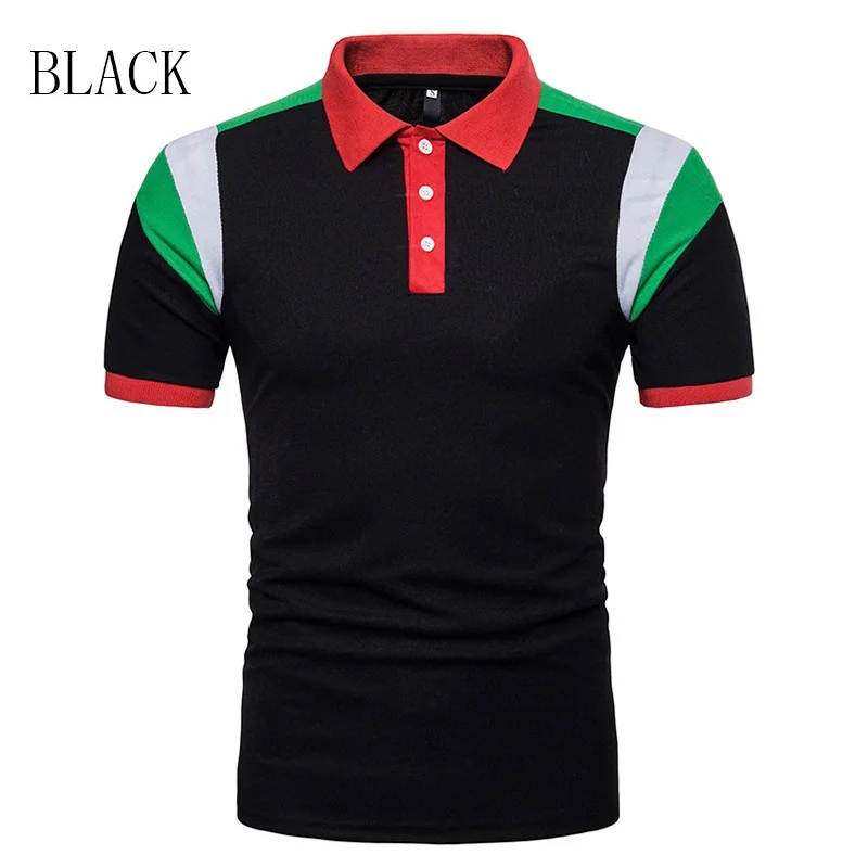 Мужская рубашка-поло ZOGAA летняя рубашка с лацканами и коротким рукавом