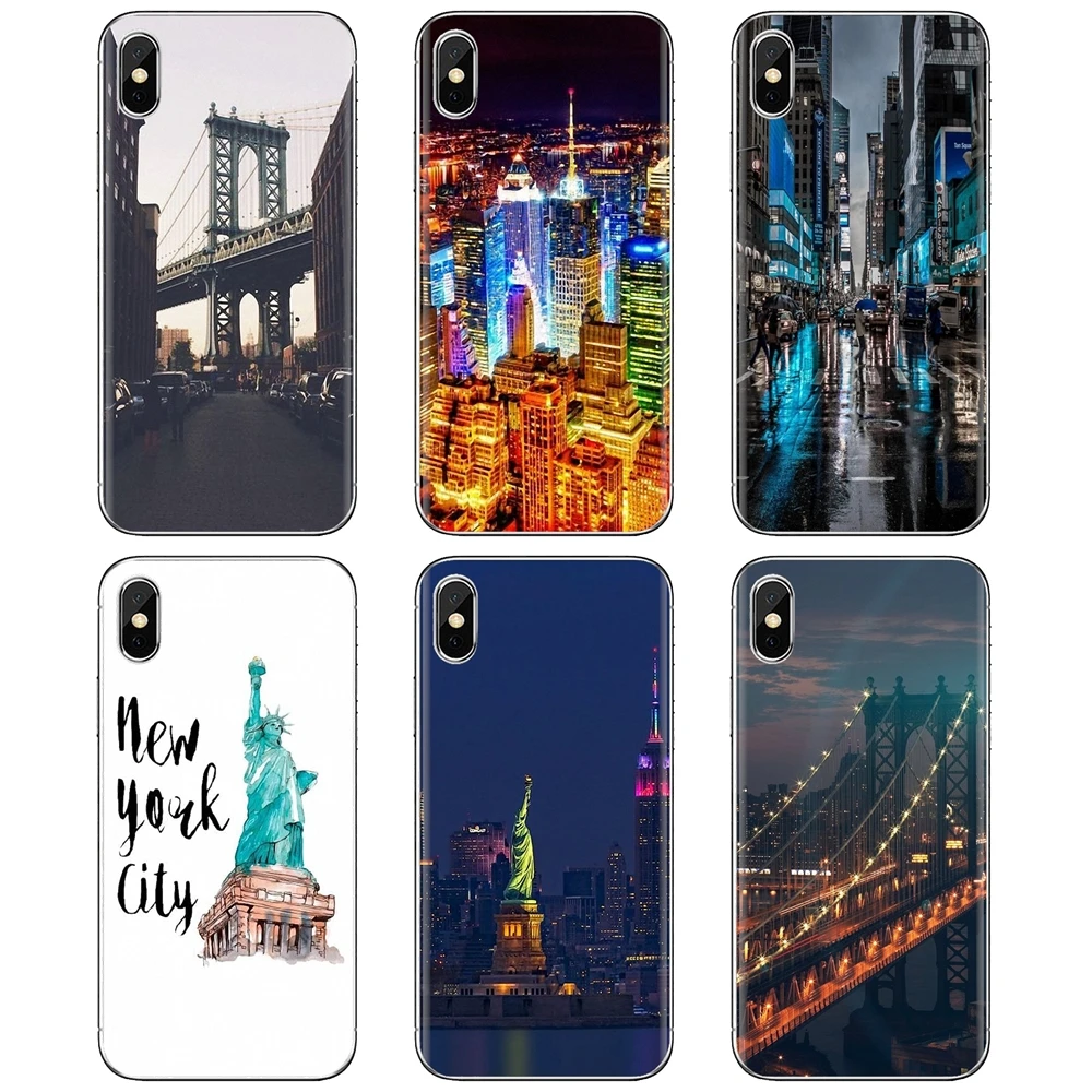 Силиконовый чехол для телефона с надписью Я люблю Нью Йорк NYC Samsung Galaxy A10 A40 A50 A70 A3 A5