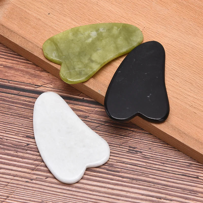 

3Pcs/Set Guasha Jade Board Scraping Scraper SPA Body Massager Health Care Tools For Face Neck Back Body