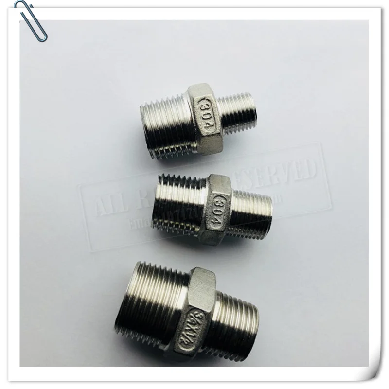 Фитинги из нержавеющей стали с шестигранной головкой 3/8 &quotNPT папа резьбовой