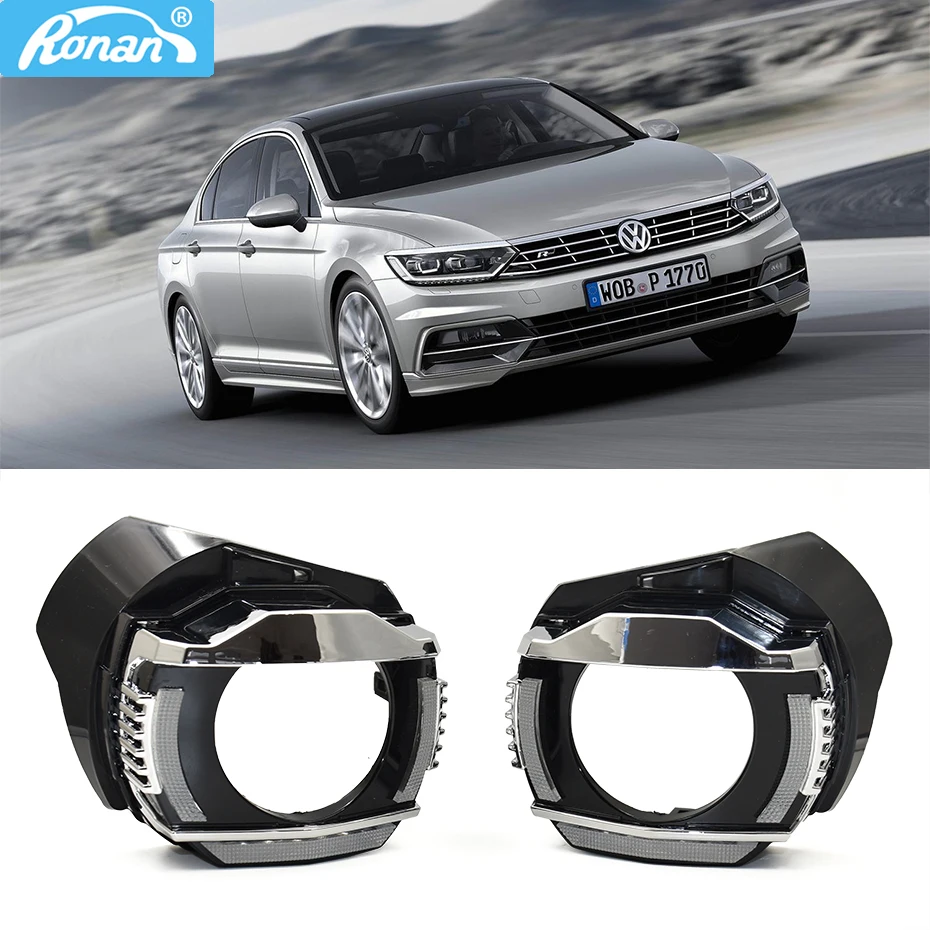 Ronan V-W passat 11-15 фары DRL upagrade комплект Янтарный СВЕТОДИОДНЫЙ ПОВОРОТНЫЙ hella koito Q5 объектив фары в сборе модифицированные детали