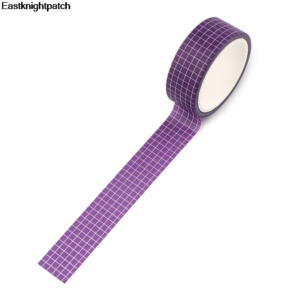 

10pcs/lot E1994 Simple Colorful Grid Washi Tape Paper DIY Planner Adhesive Tapes Decorative Stationery