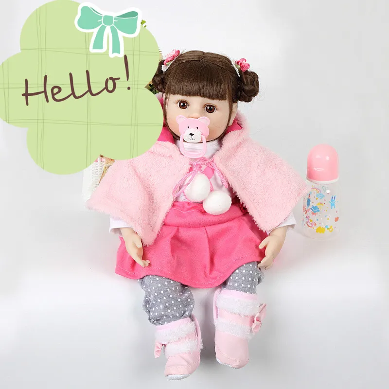 KEIUMI 47 см модная накидка с головой кролика пальто ткань боди кукла принцессы