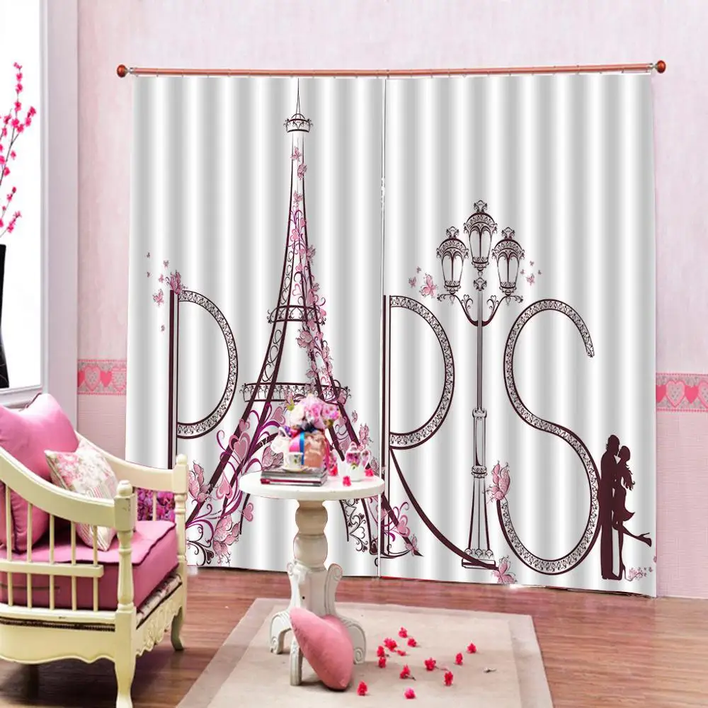 Индивидуальные размеры роскошные затемненные 3D оконные шторы красивые фото