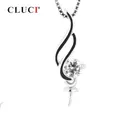 Серебряные Подвески CLUCI 925, Женские Ювелирные украшения, женская подвеска с жемчугом, женская подвеска, модель SP120SB