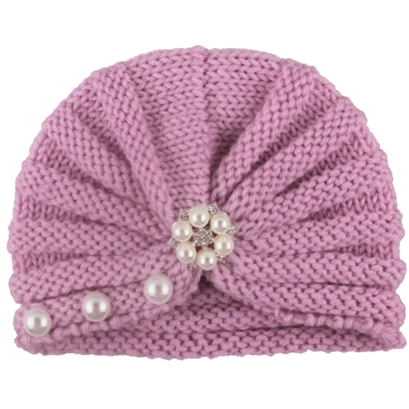 Новинка 2019 наборы из ленты с бусинами детская шапочка Индии шерстяное вязаное