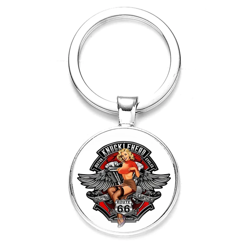 Брелок для ключей женщин и мужчин круглые ювелирные украшения в стиле унисекс с