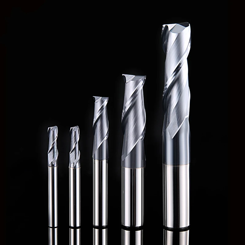 Фрезерный резак сплав покрытие Вольфрамовая сталь инструмент с ЧПУ 2 лезвия