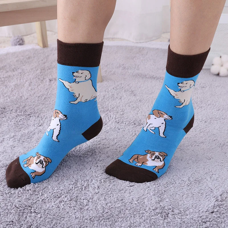 

[Cospacool] женские забавные носки в Корейском стиле; Милые хлопковые носки с рисунком собаки; Жаккардовые носки в стиле Харадзюку; Skarpetki Calcetines ...