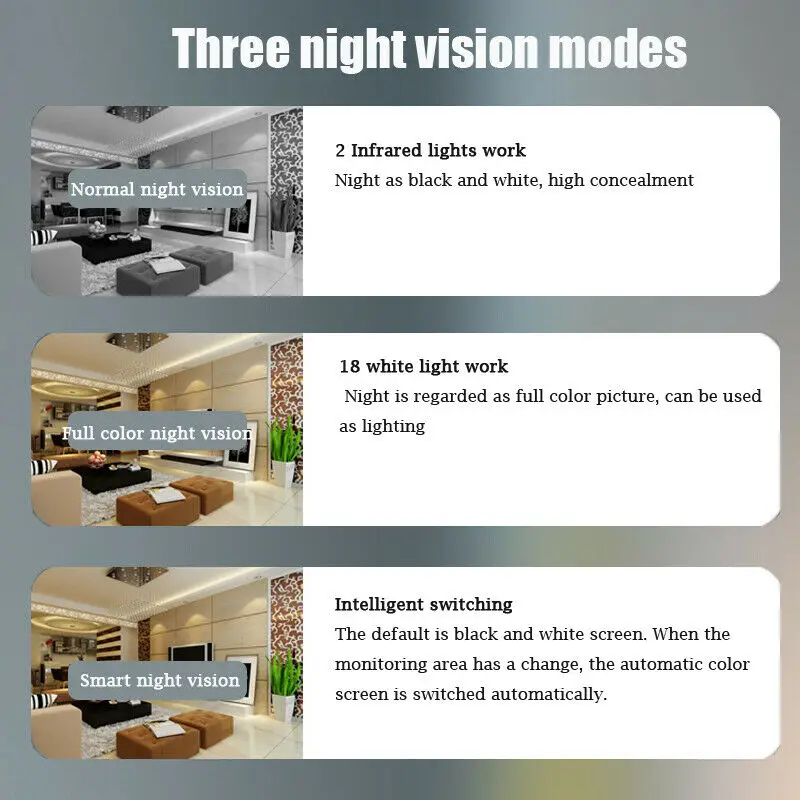 

1080P HD IP CCTV Camera Waterproof Outdoor WiFi PTZ Security Wireless IR Cam NVR
