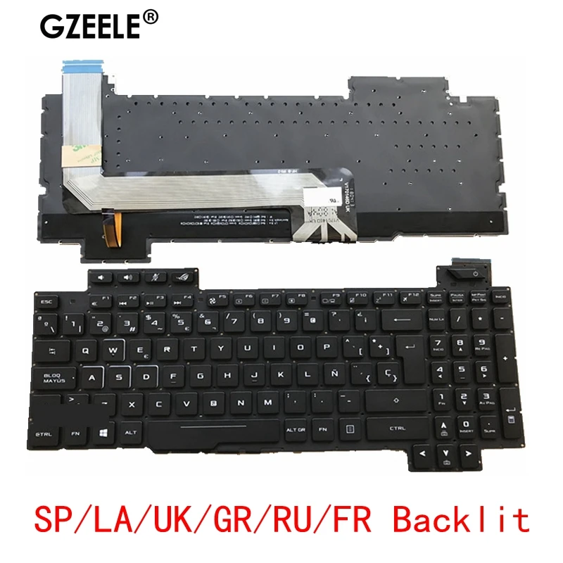 SP/LA /UK/GR/RU/FR/PO клавиатура с подсветкой для ASUS ROG Strix GL503 GL703 GL503V GL503VD GL503VD-DB71 DB74 GL503VM GL503VS