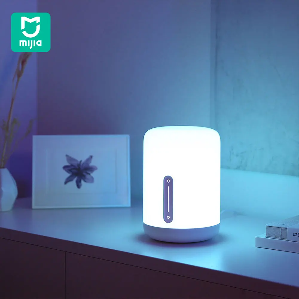 Прикроватная лампа Xiaomi Mijia 2 умный светильник с сенсорным выключателем работает