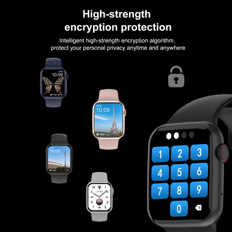

2021 IWO 13 DT100 Smartwatch Man Woman Bluetooth Call 1.75 Inch Full Screen Smart Watch Password Protection Dynamic Dial PK W26