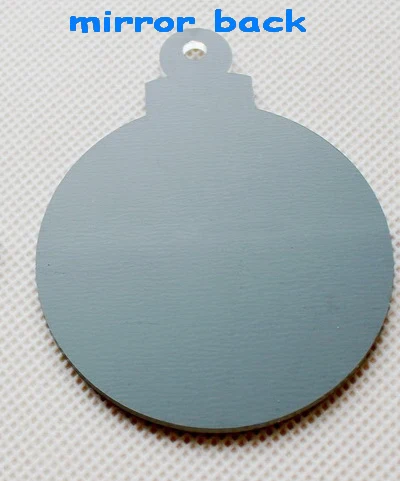 Светящиеся рождественские украшения 76 мм/101 мм брелоки с розовым зеркалом шарики