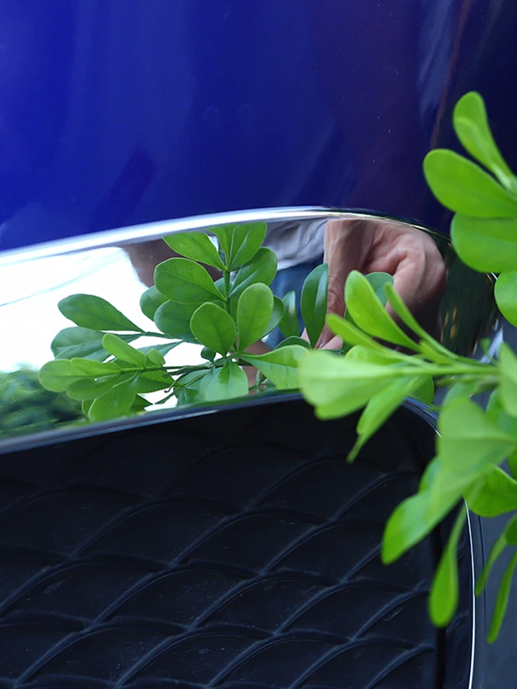 

For Mercedes-Benz GLB AMG 2020 2021Front Fog Lamp Decorative Frame Light Eyebrow Decoration Stickers Carbon Fiber Fog Light Bar