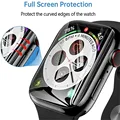 Screen Protector wyczyść pełna ochrona folia do Apple Watch 7 6 SE 5 4 45MM 41MM 40MM 44MM nie szkło dla iWatch 3 2 1 38MM 42MM