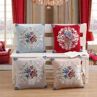 classic chenille cushion cover 45x45cm throw pillow case penoy flowers pattern living room sofa pillow covers fashion home decor