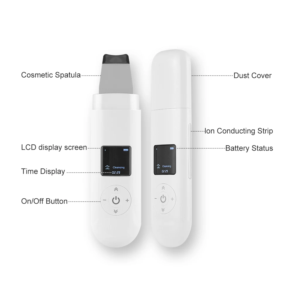 Beste Ultrasone Huid Scrubber Ultrasone Facial Cleaner Comedondrukker Ultrasone Peeling Schop Cleaner Facial Massager Huidverzorging