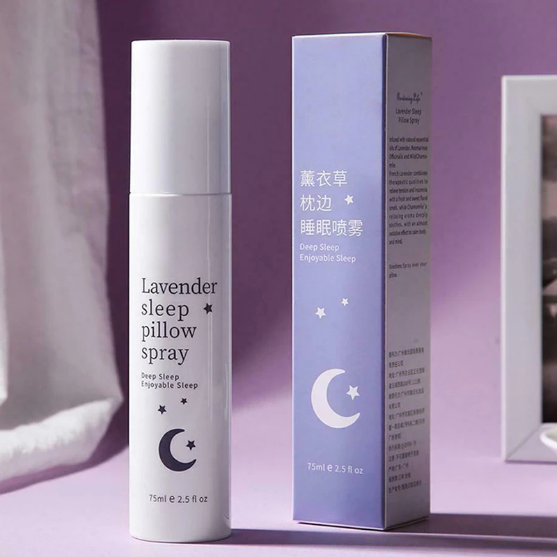 

Lavender Pillow Sleeping Spray Sleeping Aid Essential Oil Soothe Mind Body SN-Hot