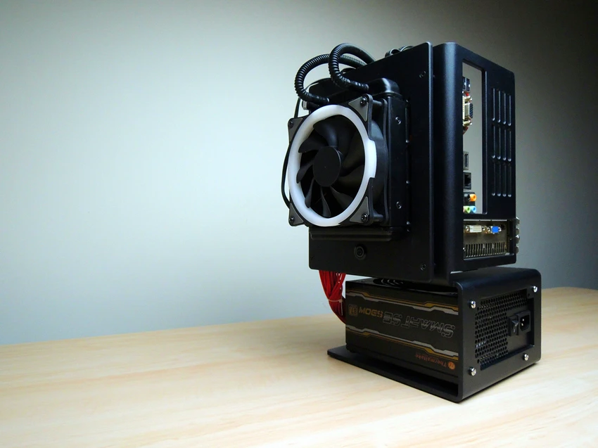 A4 Mini ITX PC чехол на открытом воздухе тестовый стенд Вертикальная рамка из сплава