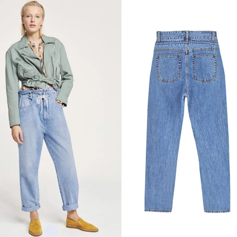 SHENGPALAE/Новинка 2020 года повседневные джинсы для мам длинные брюки ковбойские