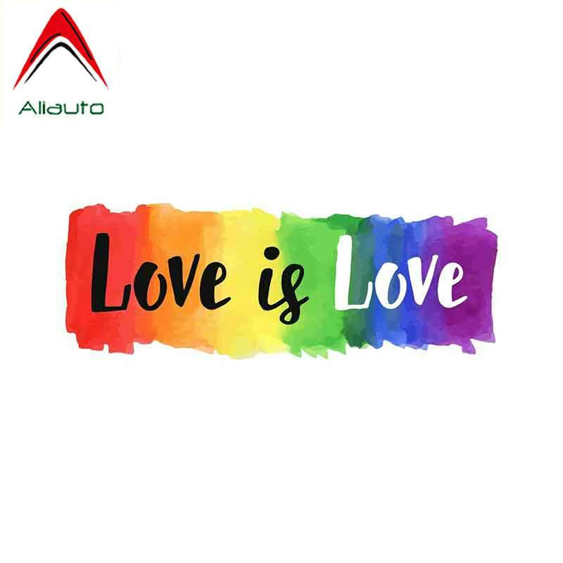 Наклейка на автомобиль Aliauto Love Is Gay Pride декоративный чехол для защиты от царапин