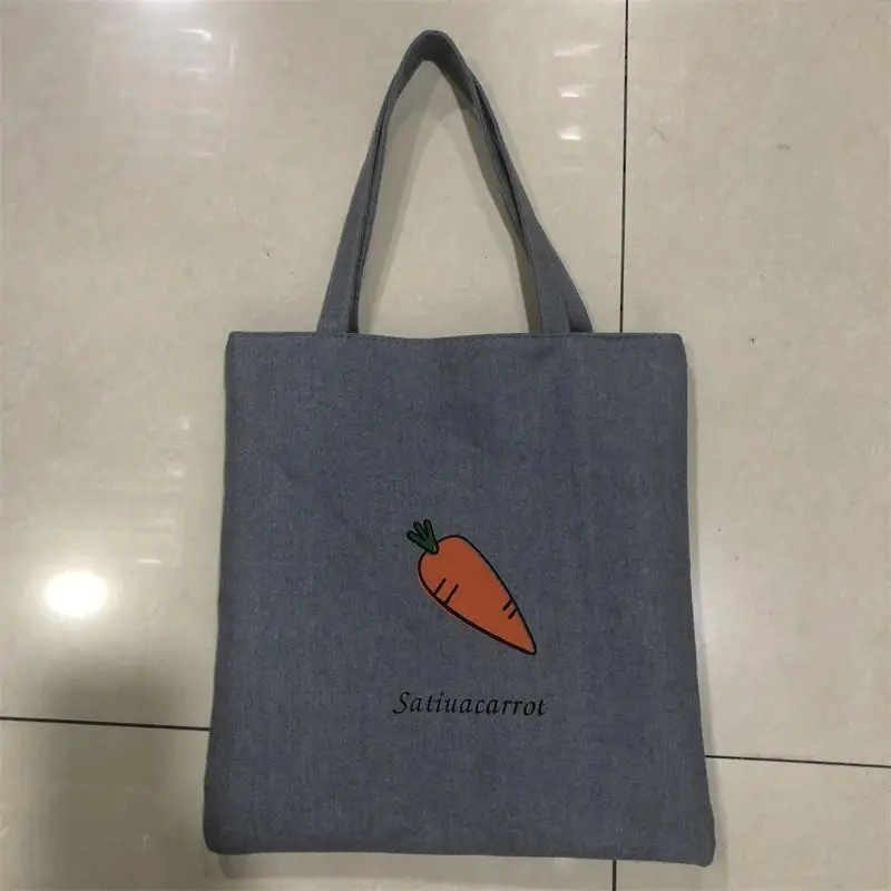 

Ladies New Bag Fashion Canvas Bag Simple Harajuku Shoulder Bag Portable Student Tutoring Shopping Bag