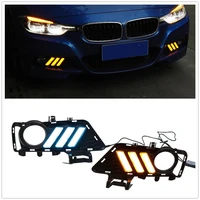 For BMW F30 F35 3 Series 2013-2019 LED Daytime Running Day Light Car Front Bumper Air Vent Fog Lamp Turn Signal Indicator Bulb