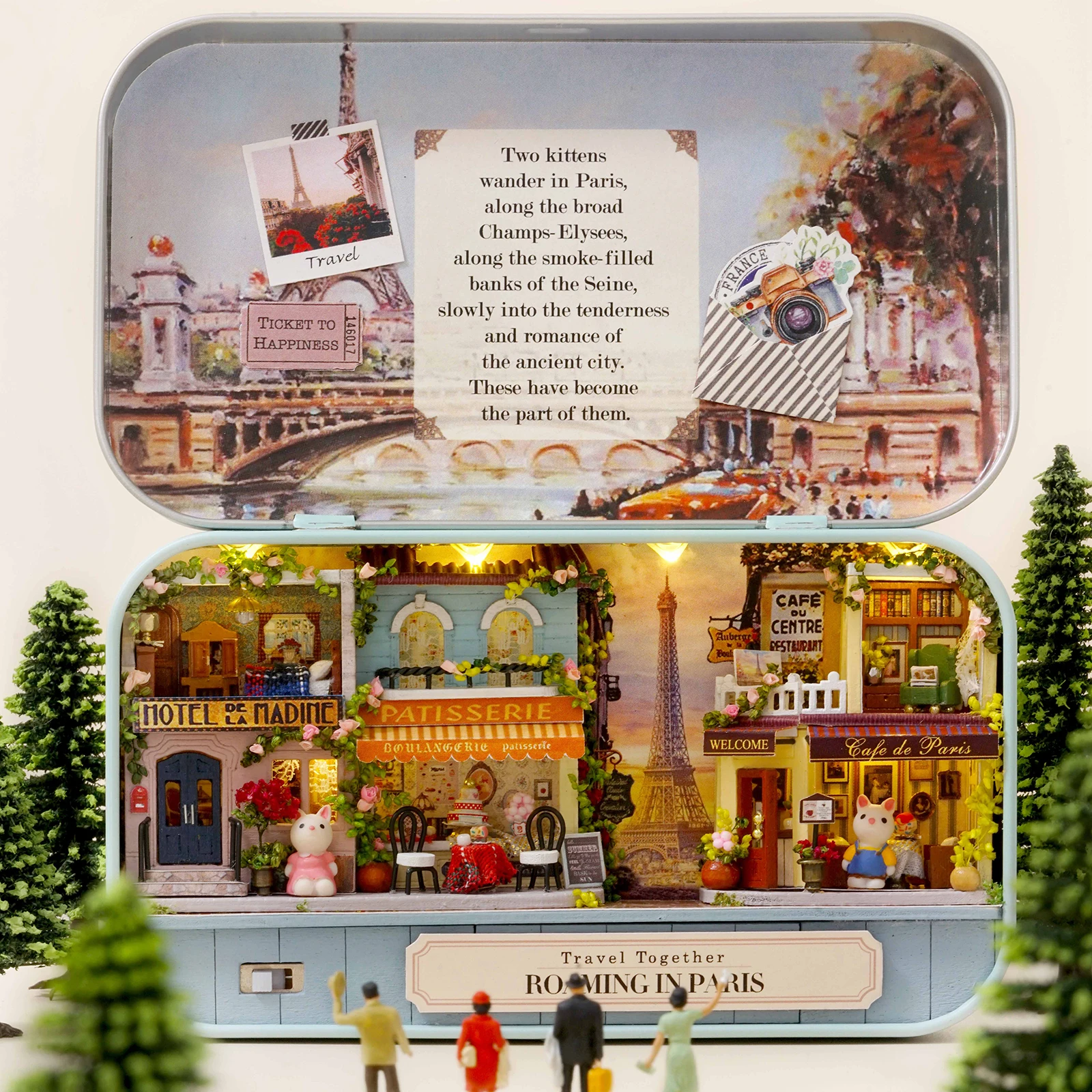 

Handicraft DIY Wooden Theatre Dollhouse Furniture Puzzles Kits Box Decor Toy