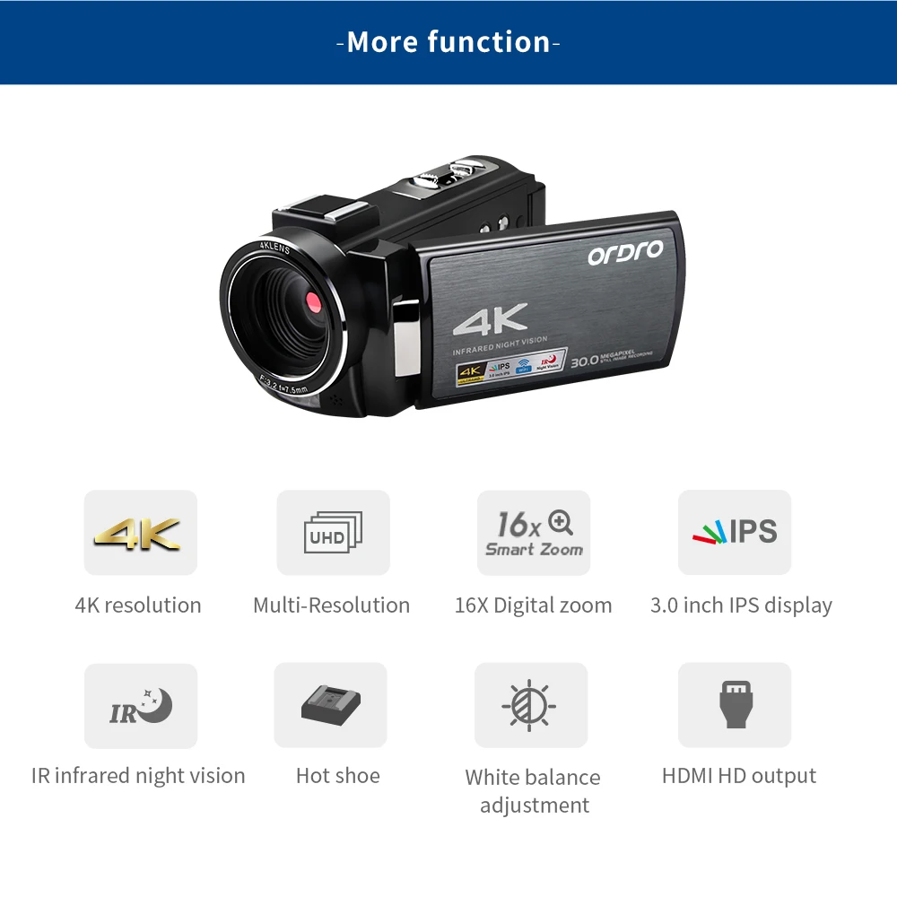 DHL AE8 Цифровая видеокамера 4K Спортивная Цифровая видеокамера обновление 3,0 ips Full HD камера ИК инфракрасное ночное видение с микрофоном