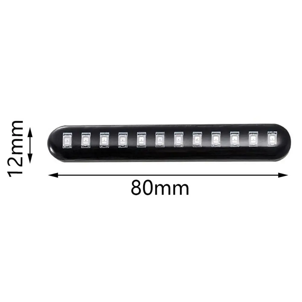 

Motorcycle LED License Plate Light Motorcycle Turn Signal Light Waterproof Yellow Turn Light Flexible Ring Fork Strip