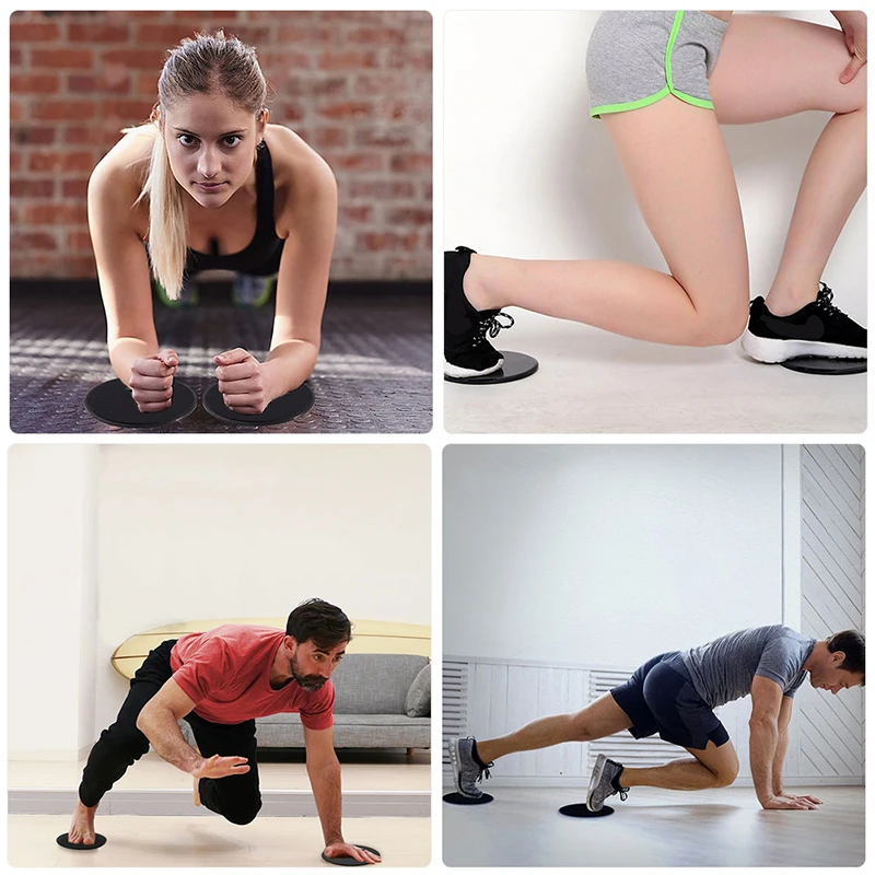 2 шт. скользящие диски слайдер Фитнес диск Упражнение сдвижная пластина для