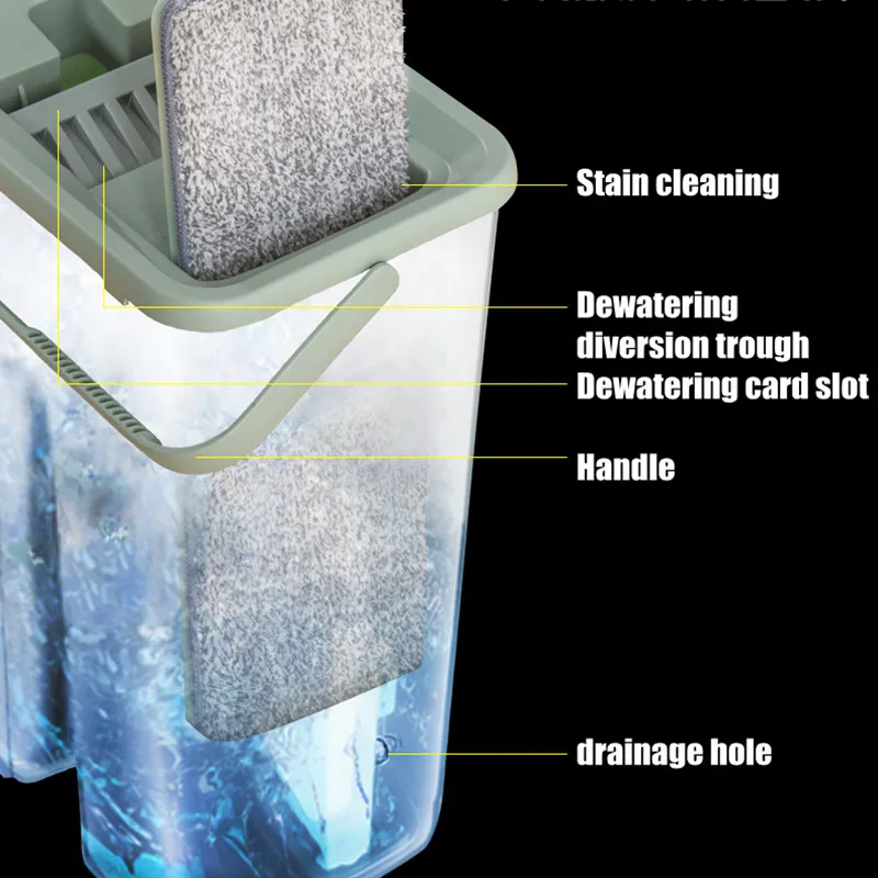 Бесконтактная швабра аксессуары плоский ковш для мытья пола волшебный