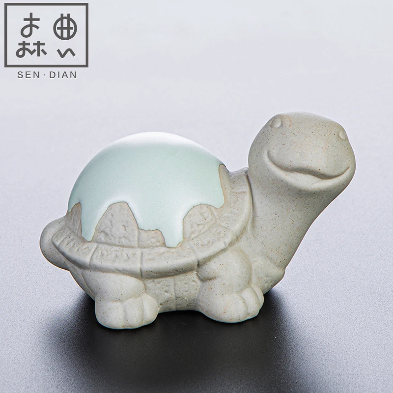 SENDIAN-Accesorios de cer&aacute;mica para t&eacute; de tortuga peque&ntilde;a, resistente a altas temperaturas, para mascota, horno Ru, 2021-0
