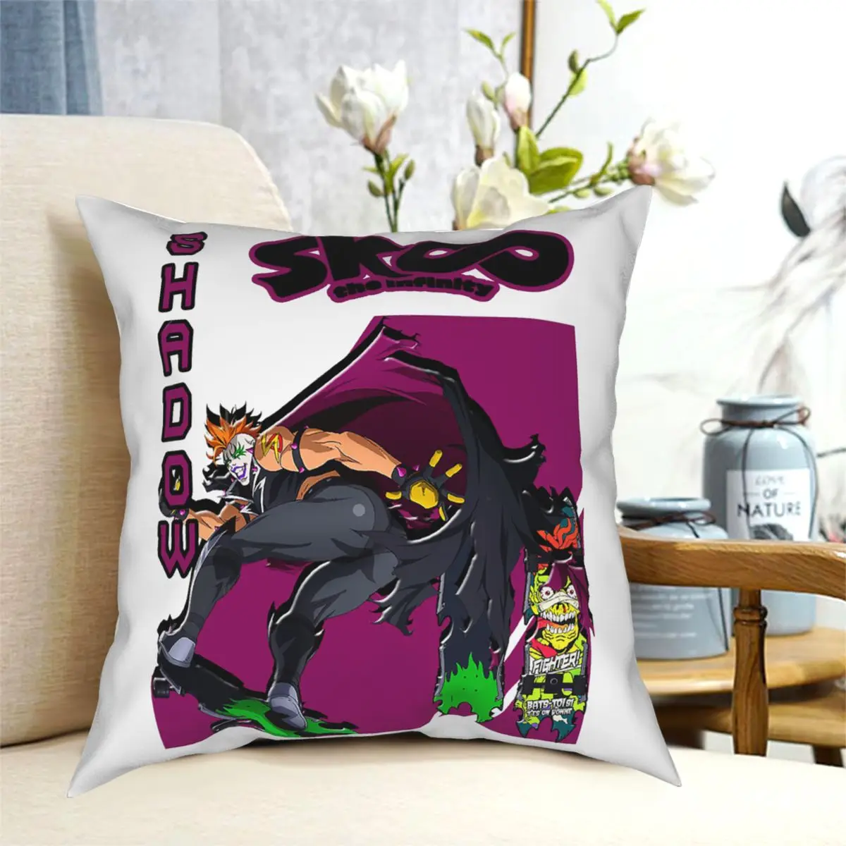 

The Infinity SHADOW INFINITY Anime Throw Pillow Cover Cushions for Sofa Custom Pillowcover Home Decor